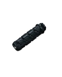 Kuryakyn Black & Rubber Kinetic Hand Grips Honda Suzuki Metric Models 1" Bars | 6373