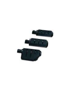 Kuryakyn 7561 Gloss Black Trident Large ISO-Pegs with Male Mount Adapters for Harley