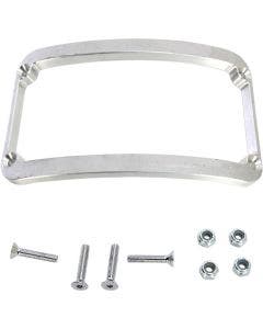 Klock Werks Raw License Plate Frame for Frenched Rear Fenders Softail & FLHT