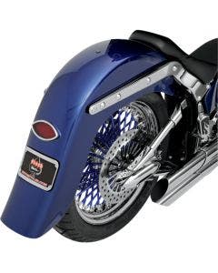 Klock Werks 4" Stretched Builders Series Rear Fender w/ Frenched Plate for Custom