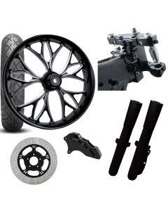 RC 26 Kore Eclipse Wheel Tire Neck Rake Front End Package Harley Single Side