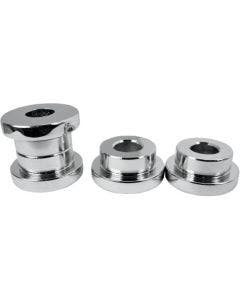 La Choppers Chrome Solid Handlebar Riser Bushings Harley Big Twin 84-16