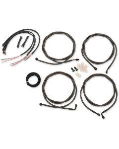 LA Choppers Midnight Black Complete 18"-20" Extended Cable Kit ABS FLHT/X 17