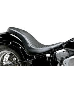 Le Pera LK-070PT Pleated Stitch Cobra Full Seat Harley 06-10 FXST 07-17 FLSTF
