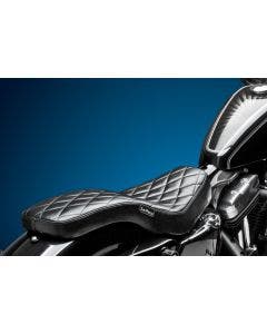 Le Pera Cobra Full-Length Diamond Stitch Seat 4 Harley 04-06/10-22 XL Models