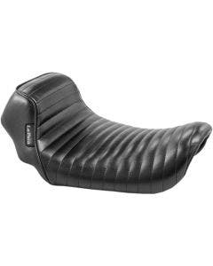 Le Pera LK-321PT Pleated Stitch Black Sprocket Solo Seat Harley Dyna FXD 06-17