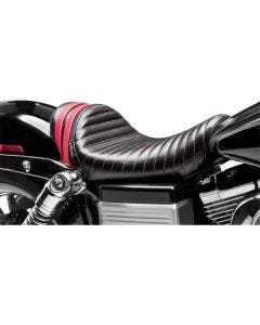 Le Pera LK-411RED Black Red Stripes Cafe Stubs Spoiler Solo Seat Harley Dyna 06-