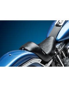 Le Pera LK-430PT Pleated Stubs Café Solo Seat Harley 06-10 FXST 07-17 FLSTF