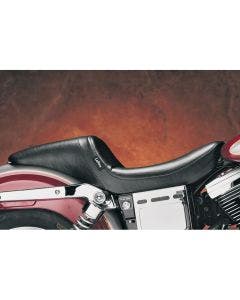 Le Pera LK-510 Black Smooth Stitch Daytona Sport Full Seat for Harley Dyna 06-17