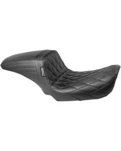 Le Pera LK-591DM Black Diamond Stitch KickFlip Solo Seat Harley Dyan FXD 06-17