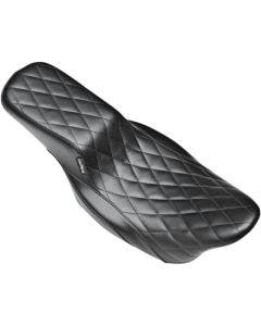Le Pera LK-777 DM Black Diamond Stitched Nomad II 2-Up Seat Harley Touring 08-23