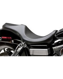 Le Pera LK-815 Black Smooth Stitch Villain 2 Up Seat for Harley Dyna FXD 06-17