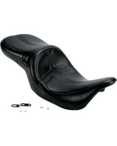 Le Pera LK-957 2 Up Black Maverick Seat 1 Piece Touring Harley FLH 08-23