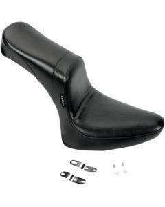 Le Pera LN-543S Smooth Black Daytona 2 up Seat Harley FXST FLST 84-99