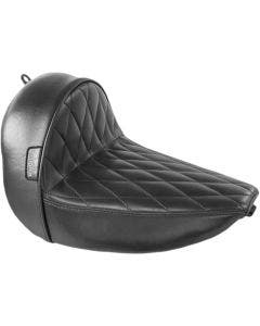 Le Pera LSM-430DM Diamond Stitch Cafe Solo Driver Seat Harley FLS Slim 16-17