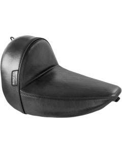 Le Pera LSM-430S Black Smooth Stitch Cafe Solo Driver Seat Harley FLS Slim 16-17