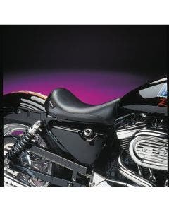Le Pera Slihouette Black Smooth Solo Seat 4 Harley 86-03 XL Models W/4.5 Gal Tank