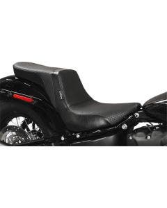 Le Pera LY-543BW  Daytone Black 2-UP Smooth Seat 18-23 Softail Street Bob