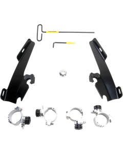 Memphis Shades Black Trigger-Lock Mount Batwing Fairing Harley 1200L 883N/L