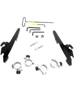 Memphis Shades MEB2009 Black Trigger-Lock Mount Batwing Fairing Harley XL 1200X