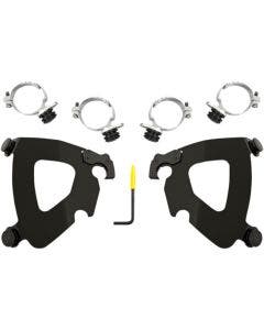 Memphis Shades Gauntlet Black Trigger Lock Fairing Brackets Softail FXLR 2018