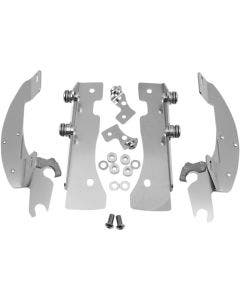 Memphis Shades Polished Trigger-Lock Mount Batwing Fairing Yamaha Road Star