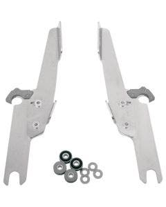 Memphis Shades MEK1913 Polished No Tool Trigger Lock Mount Batwing Harley FLHR
