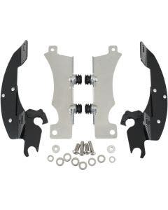 Memphis Shades Black Trigger-Lock Mount Batwing Fairing Yamaha V-Star XV950