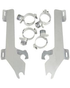 Memphis Shades MEK1953 Polished Trigger-Lock Mount Batwing Fairing Yamaha Raider