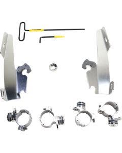 Memphis Shades Polished Trigger-Lock Mount Batwing Fairing Harley 1200L 883N/L