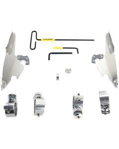 Memphis Shades MEK2008 Polished Trigger-Lock Mount Batwing Fairing Harley 1200C