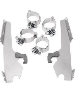 Memphis Shades Polished Trigger Lock Mount Batwing Fats Slims FXSB FXDWG FXDF