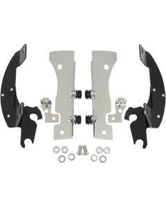 Memphis Shades Black Trigger-Lock Mount Batwing Fairing Yamaha Road Star 99-14