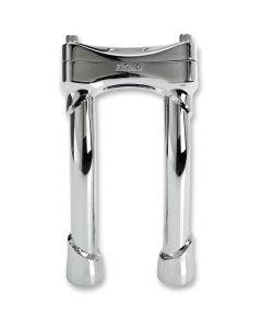 Biltwell Chrome 8" Murdock Pullback Handlebar Risers for Harley & Custom