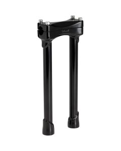 Biltwell Satin Black 12" Tall Murdock Risers for Harley Models 1" Clamping Area