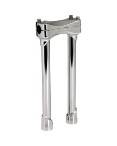Biltwell Chrome 12" Tall Murdock Risers for Harley Models 1" Clamping Area