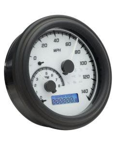 Dakota Digital MVX-2002-WG-K White/Gray & Black MVX Gauge Speedo Tach HD 96-03