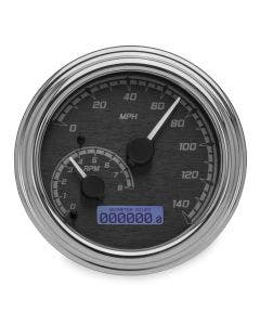 Dakota Digital MVX-2011-KG-C Black/Gray Chrome MVX Gauge Speedo Tach Harley 11-