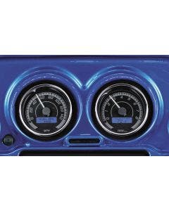 Dakota Digital MVX-8200-KG-C MVX-8K 2 Gauge Plug Black/Gray Chrome Bezels 96-03