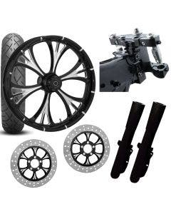 RC 26 Majestic Eclipse Wheel Tire Neck Rake Front End Package Harley Dual Disc