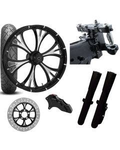 RC 26 Majestic Eclipse Wheel Tire Neck Rake Front End Package Harley Single Side