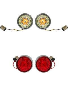 Custom Dynamics PB-BCM-BB-C Chrome Pro-Beam LED Turn Signal Kit 11-19 Harley