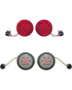 Custom Dynamics PB-BCM-KIT2 Black Pro-Beam LED Signal Inserts 12-17 Harley