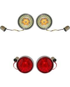 Custom Dynamics PB-BCM2-BB-C Chrome Pro-Beam LED Turn Signal Kit  12-17 Harley