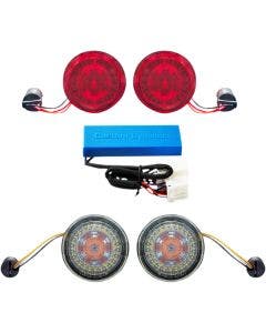 Custom Dynamics PB-HD-KIT-1 Black Pro-Beam LED Signal Inserts 02-11 Harley