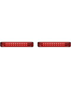 Custom Dynamics PB-SB-BCM-CR Chrome/Red Saddlebag LED Accent Light 14-19 Touring