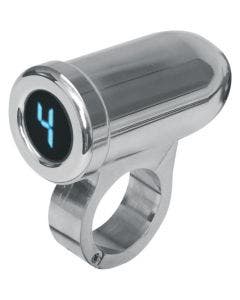 Dakota Digital PGR-1125 Chrome Blue LED Auto Programming Gear Indicator 1.25 Bar