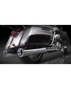 RC Components RCX 4.5 Chrome Slip On Mufflers Harley 2017 Torx Chrome Tips