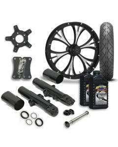 RC 21 Majestic Wheel Tire & Complete Eclipse Front End Package Harley 14-19 FLH