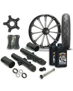 RC 21 Exile Wheel Tire & Complete Eclipse Front End Package Harley 14-19 FLH